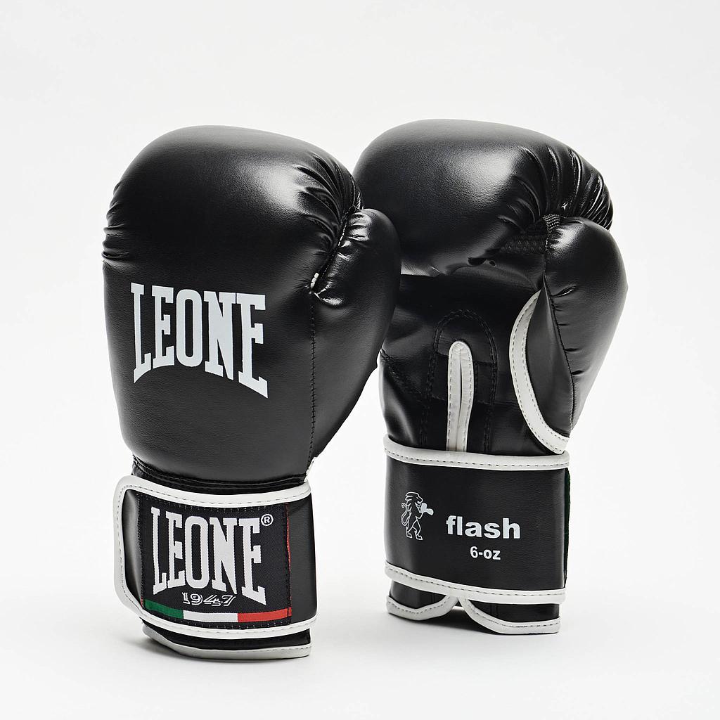 Leone Boxing Gloves Flash Junior, Black-White