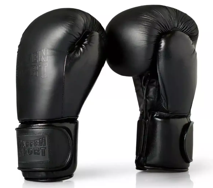 Paffen Sport Boxhandschuhe Black Logo, Schwarz