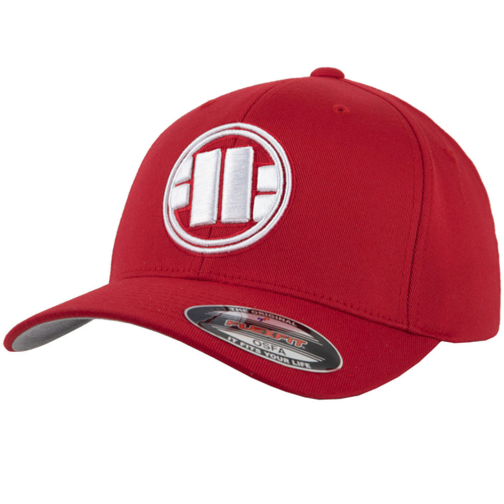 Pit Bull West Coast Cap Logo, Red