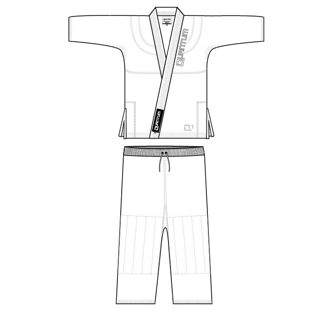 Quantum BJJ Gi Q1 Kids, White