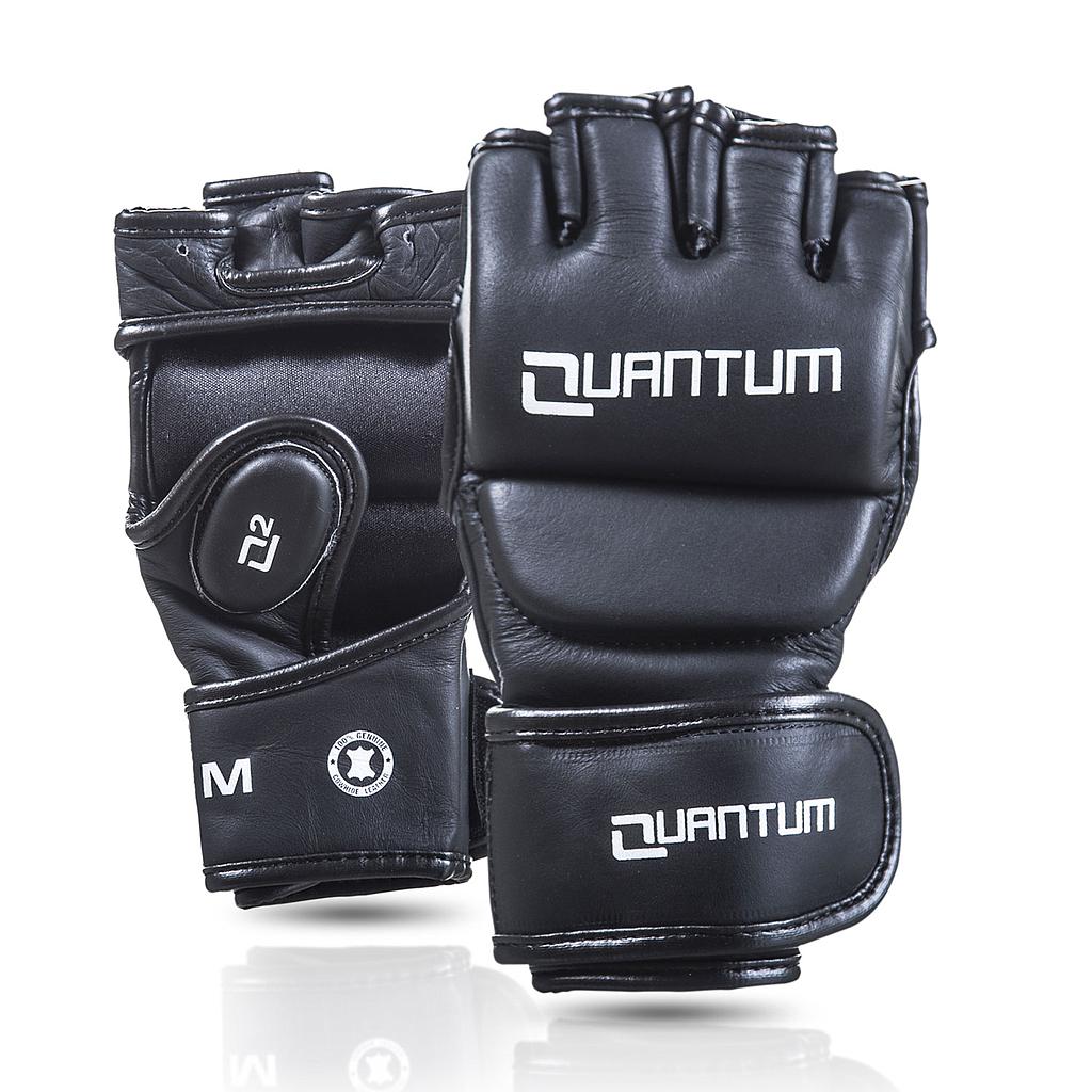 Quantum MMA Gloves Q2 Training Leather, Black