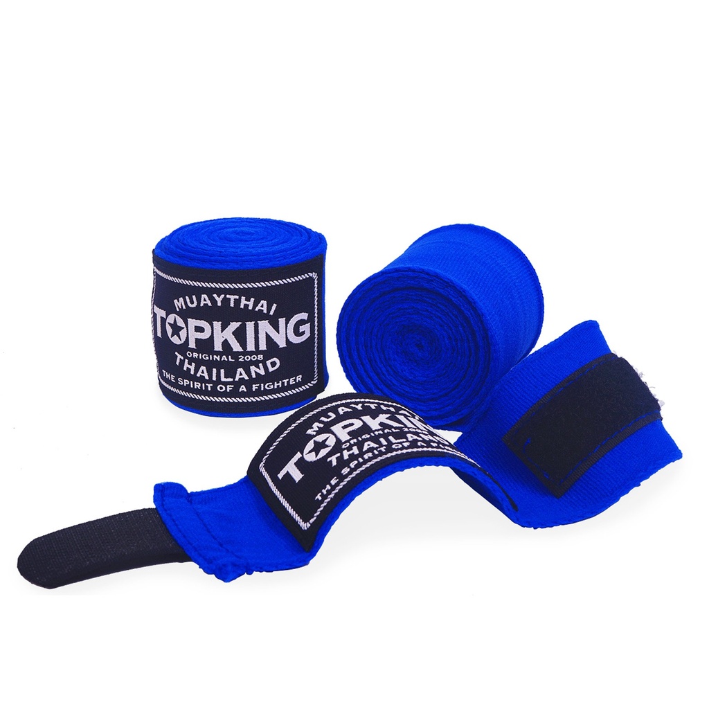 Top King Hand Wraps 4.5m Semi-Elastic, Blue