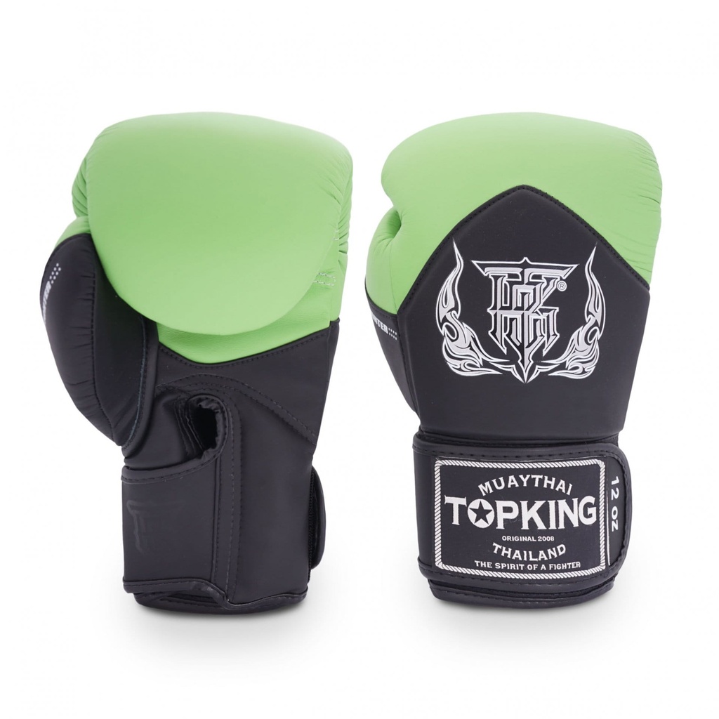 Top King Boxing Gloves Blend, Black-Green