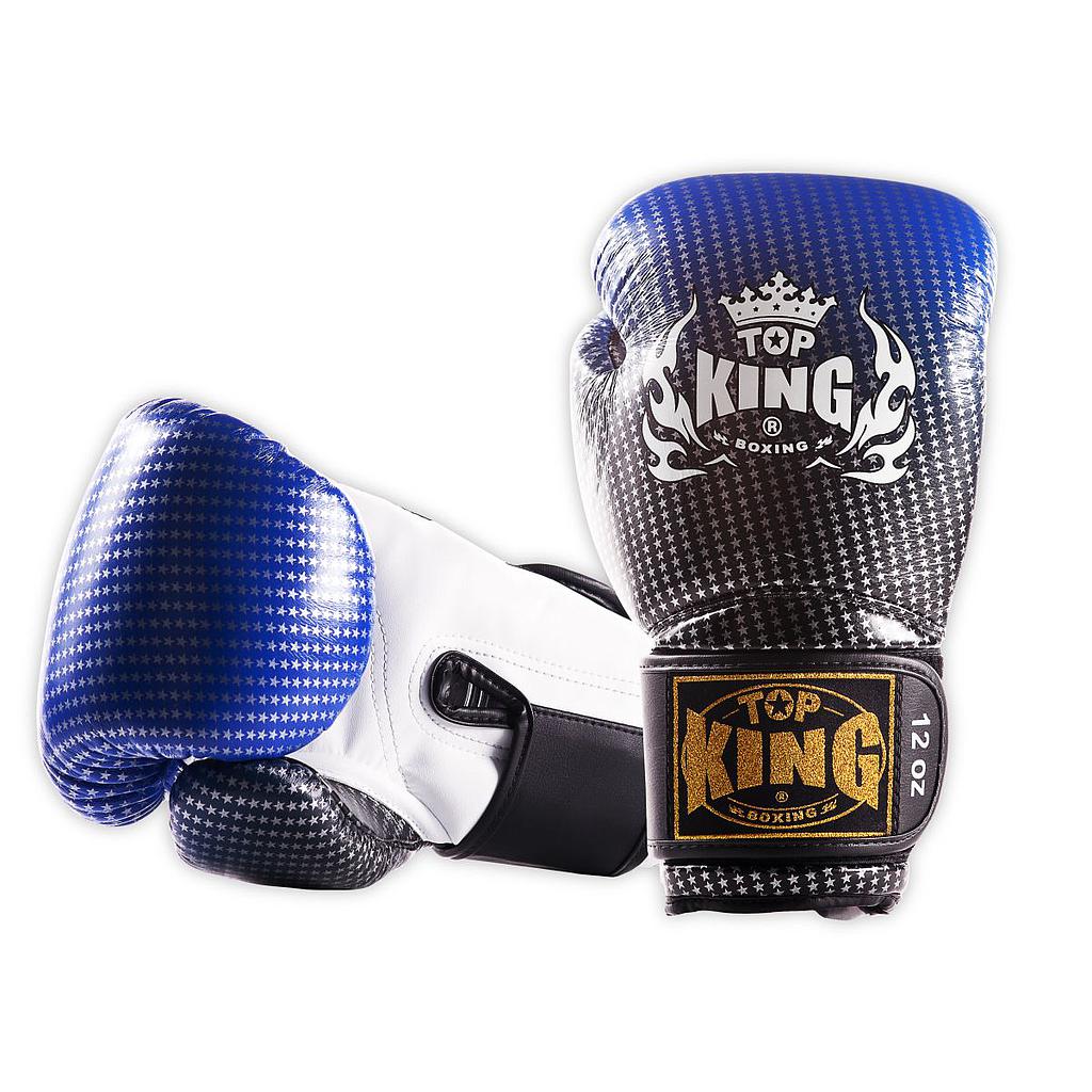 Top King Boxhandschuhe Super Star Air, Black-Blue