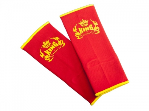 Top King Ankle Guards, Red-Yellow