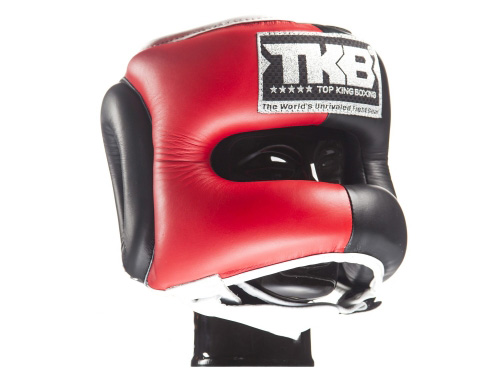 Top King Head Guard Face Saver, Black-Red