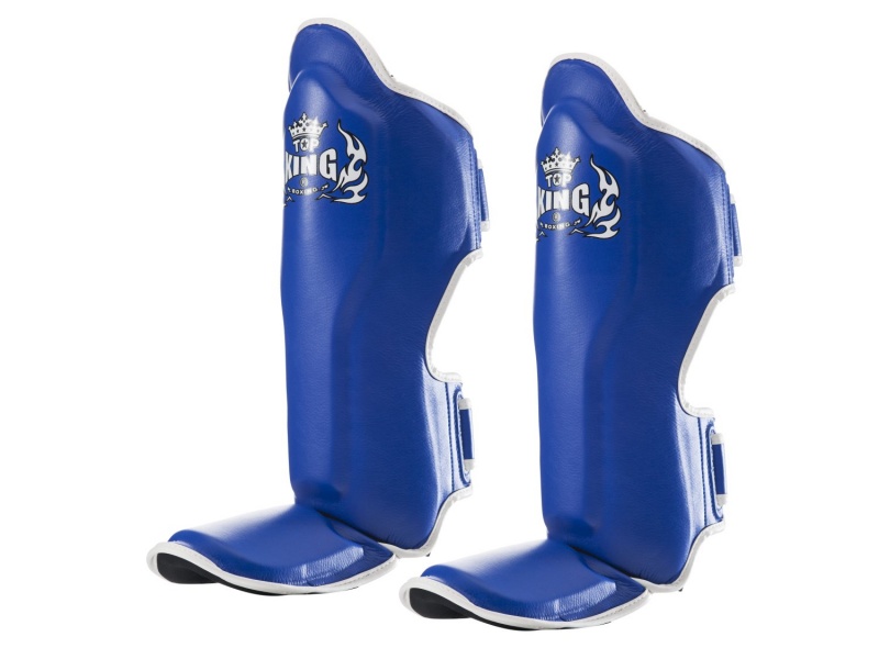 Top King Shin Guards Pro Skintex, Blue