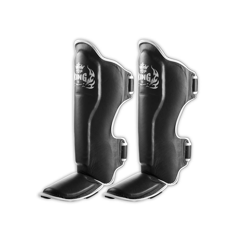 Top King Shin Guards, Black-White