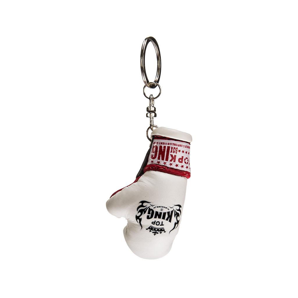 Top King Mini Boxing Glove Keyring, White