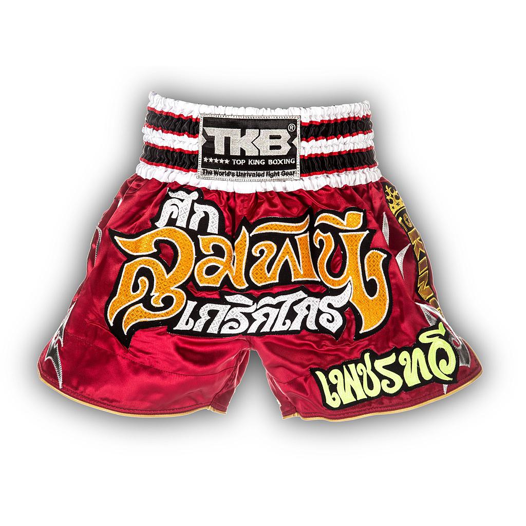 Top King Muay Thai Shorts Lumpinee Kriekkai, Red