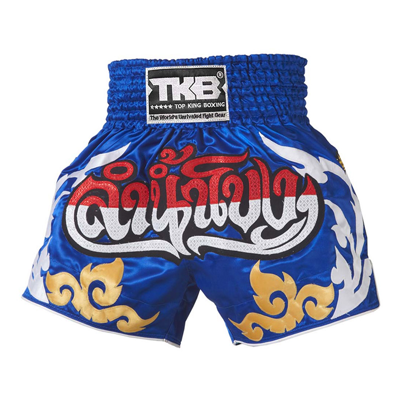 Top King Muay Thai Shorts TKTBS-054, Blue