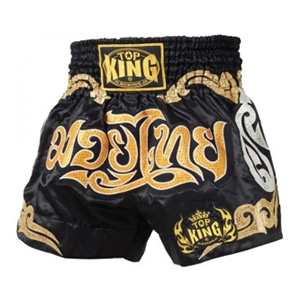 Top King Muay Thai Shorts TKTBS-061, Black