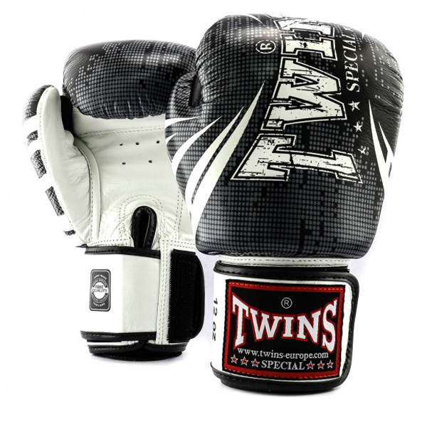 Twins Boxing Gloves BGVL-3, Black-White