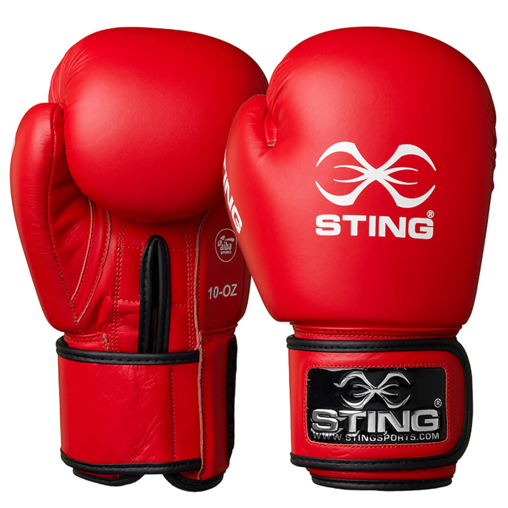 Sting Boxing Gloves IBA Competition, Red