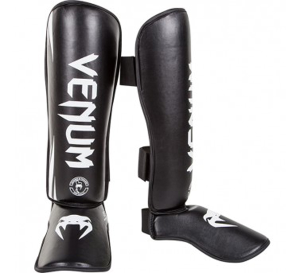 Venum Shin Guards Challenger, Black-White