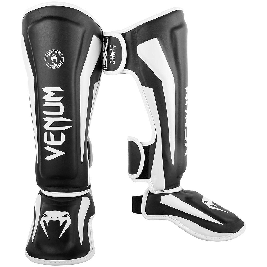 Venum Shin Guards Elite, Black-White