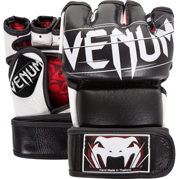 Venum MMA Handschuhe Undisputed 2.0 Leder, Schwarz-Weiß