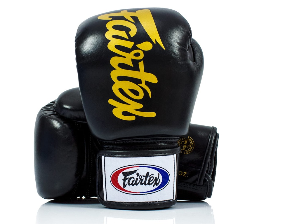 Fairtex Boxing Gloves BGV19, Black-Yellow