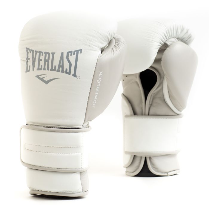 Everlast Boxing Gloves Powerlock 2 Pro, White-Gray