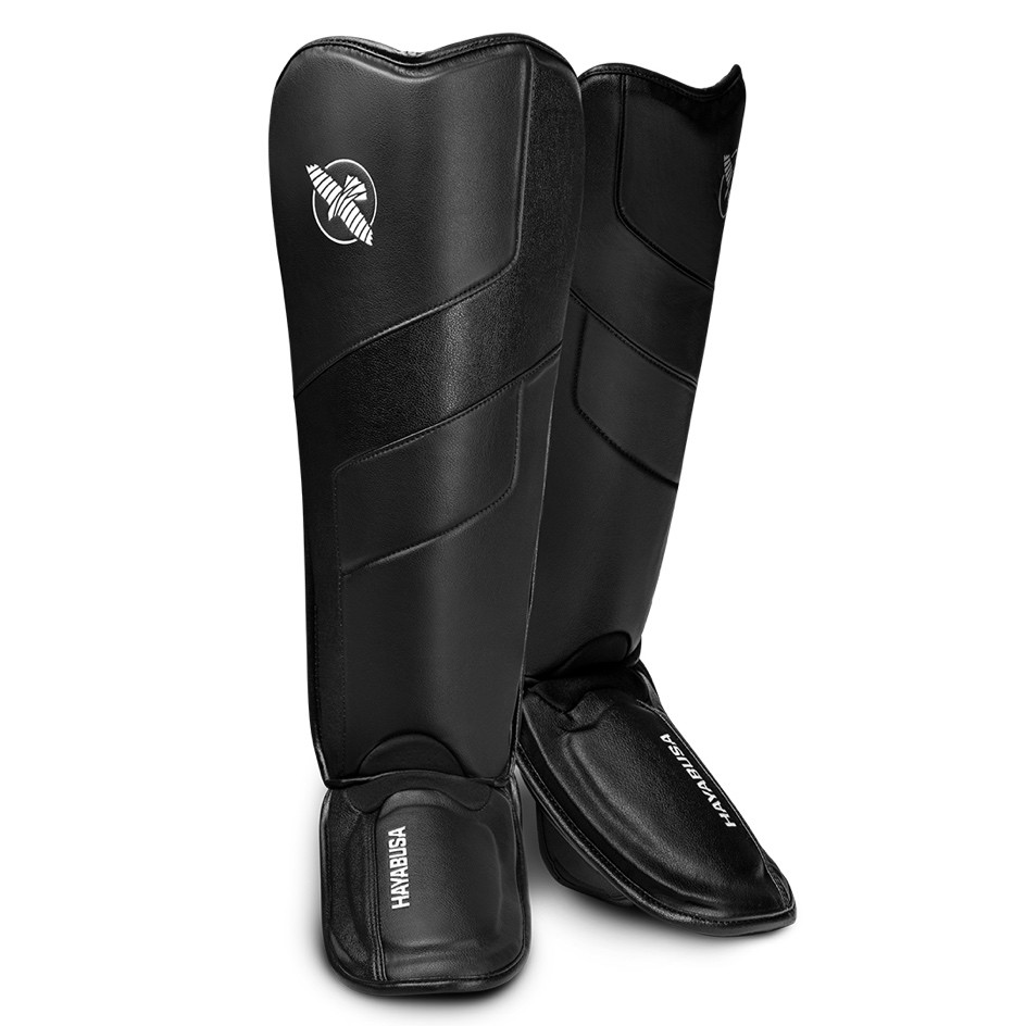 Hayabusa Shin Guards T3 Full Back, Black