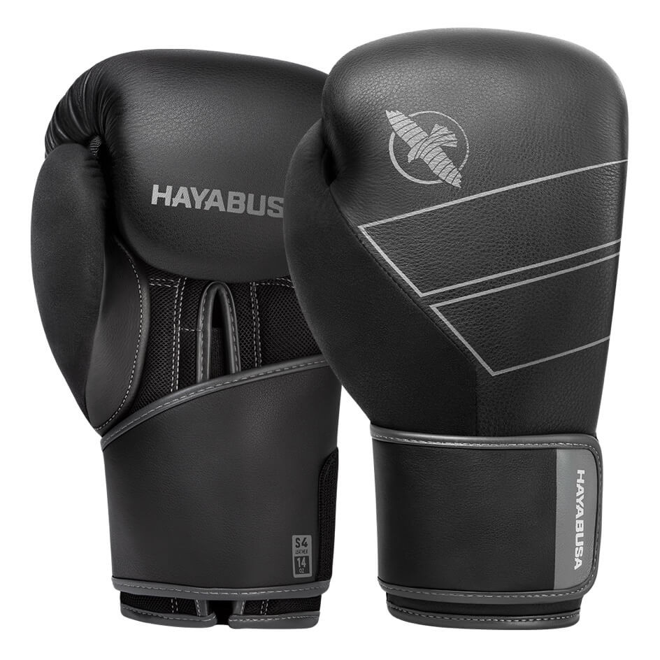 Hayabusa Boxing Gloves S4 Leather, Black