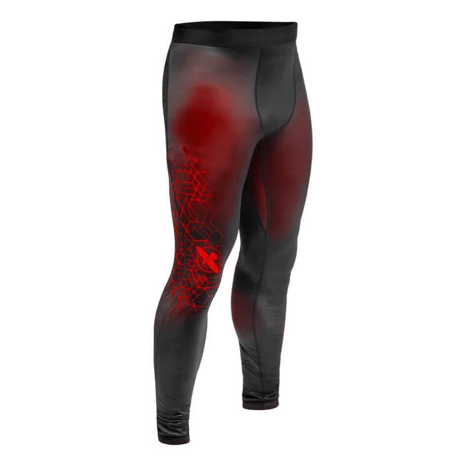 Hayabusa Compression Pants Geo, Rot