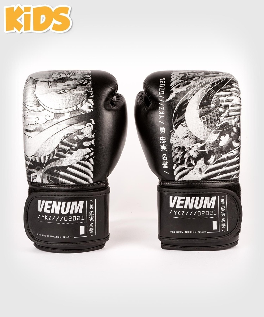 Venum Boxhandschuhe YKZ21 Kids, Schwarz-Silber