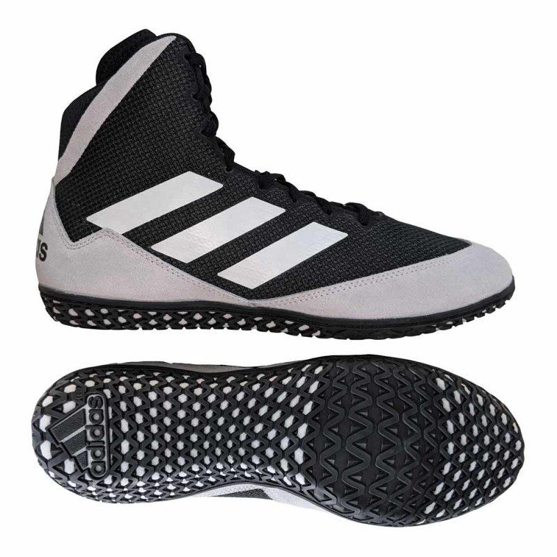 adidas Wrestling Shoes Mat Wizard V, Black-White