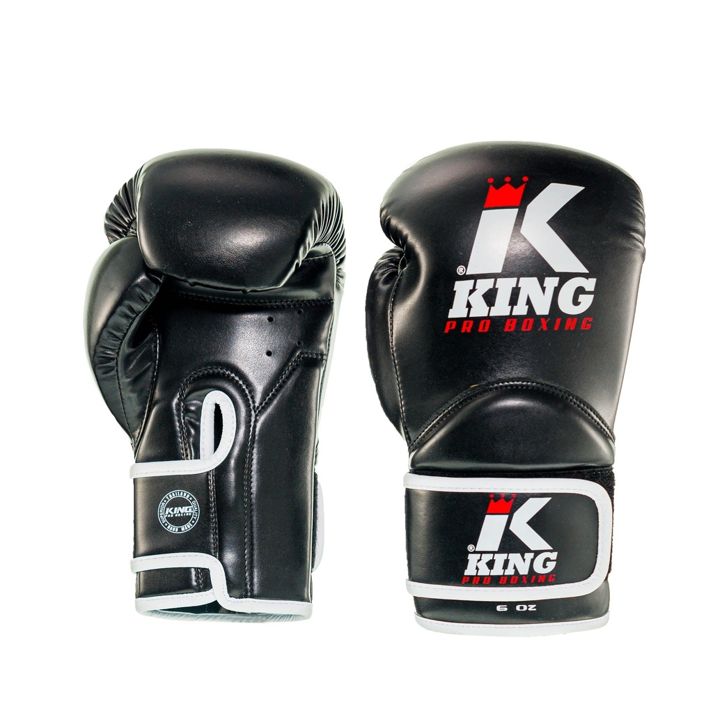 King Pro Boxing Boxhandschuhe Revo Kids, Schwarz-Weiß