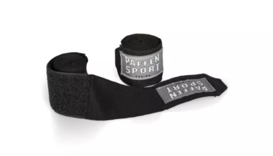 Paffen Sport Boxbandagen Kids 1,5m Halbelastisch, Schwarz