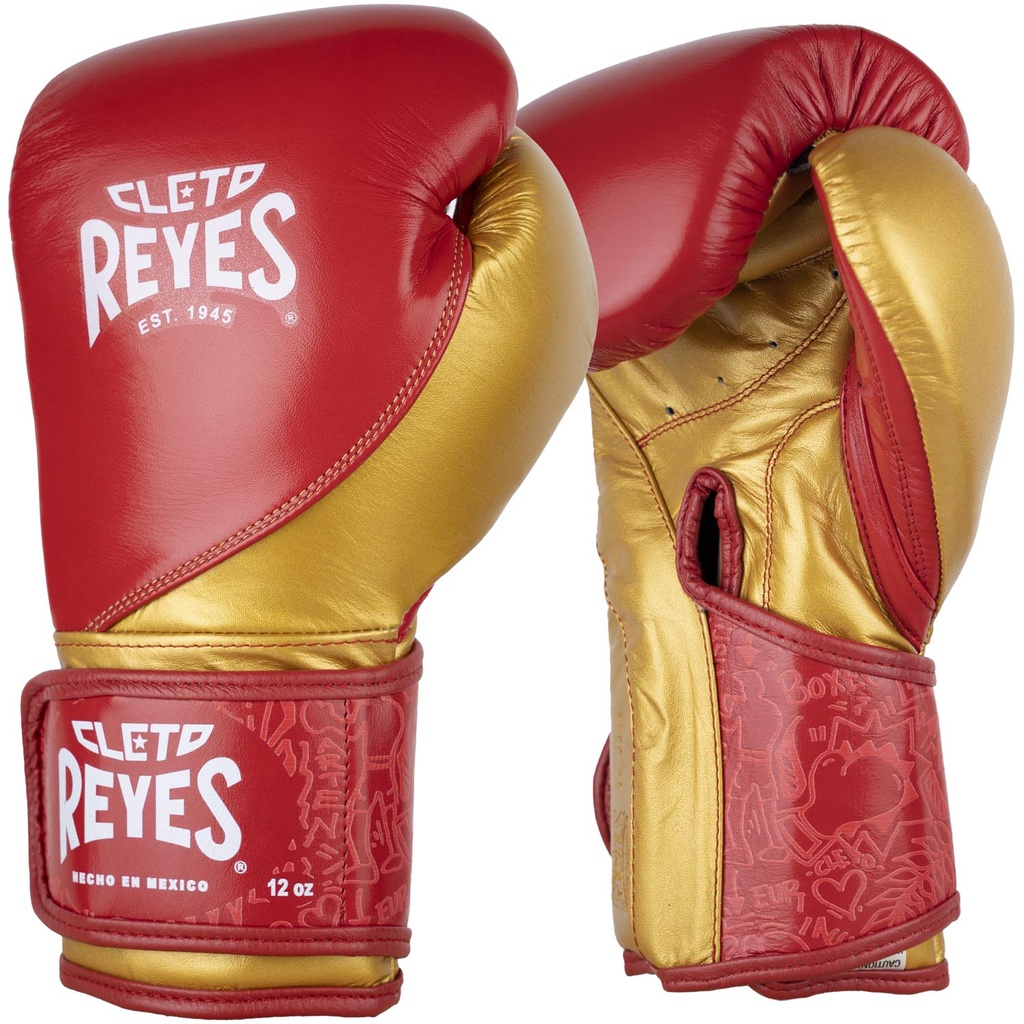 Cleto Reyes Boxing Gloves High Precision, Red-Gold