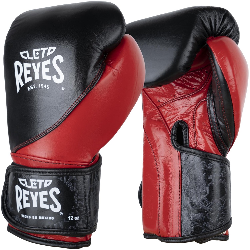 Cleto Reyes Boxhandschuhe High Precision, Schwarz-Rot