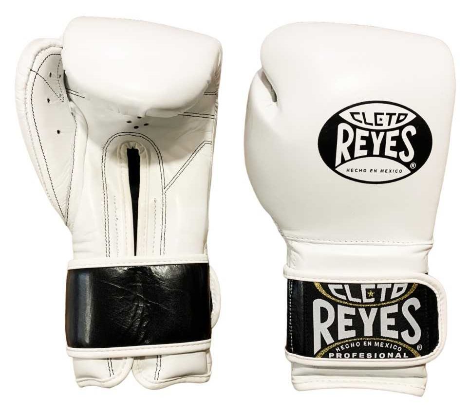 Cleto Reyes Boxing Gloves Training Velcro, White