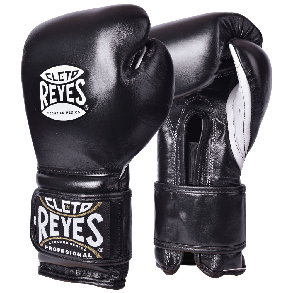 Cleto Reyes Boxhandschuhe Training Velcro, Schwarz