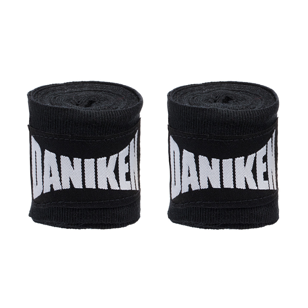 Daniken Hand Wraps 1.5m Semi-Elastic, Black