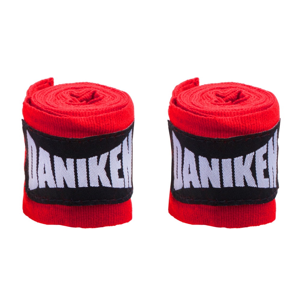 Daniken Hand Wraps 1.5m Semi-Elastic, Red