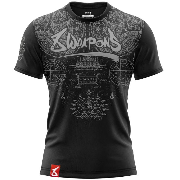 8Weapons Muay Thai T-Shirt Yantra, Black