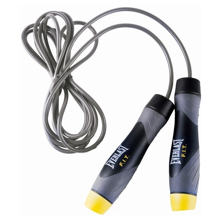 Everlast Jump Rope Jump Weighted, Gray-Yellow