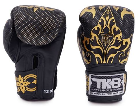 Top King Boxhandschuhe Kanok, Schwarz-Gold