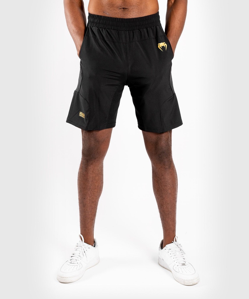 Venum Training Shorts G-Fit, Schwarz-Gold