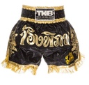 Top King Muay Thai Shorts TKTBS-030, Schwarz-Gold