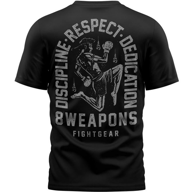 8Weapons T-Shirt Tombstone, Schwarz