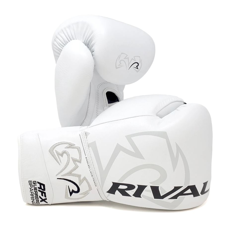 Rival Boxhandschuhe RFX-Guerrero Sparring HDE-F mit Schnürung, Weiß