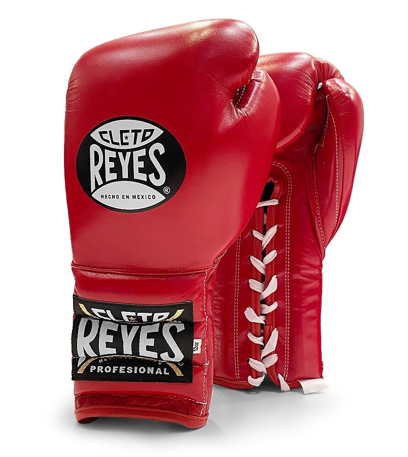 Cleto Reyes Boxing Gloves Traditional Training Lace Up, Rot