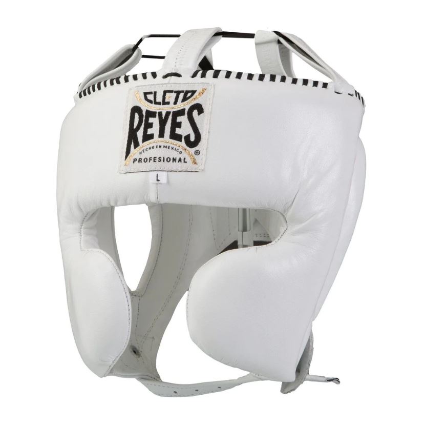 Cleto Reyes Head Guard with Cheek Protection, White