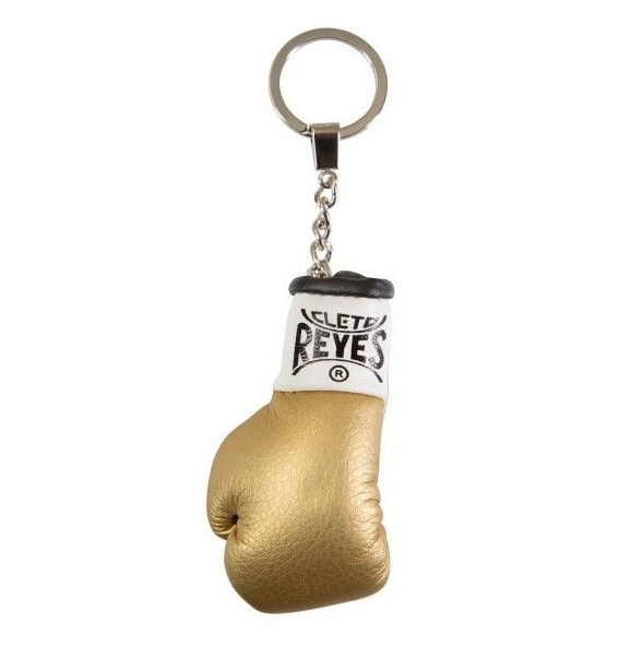 Cleto Reyes Mini Boxing Glove Keyring, Gold