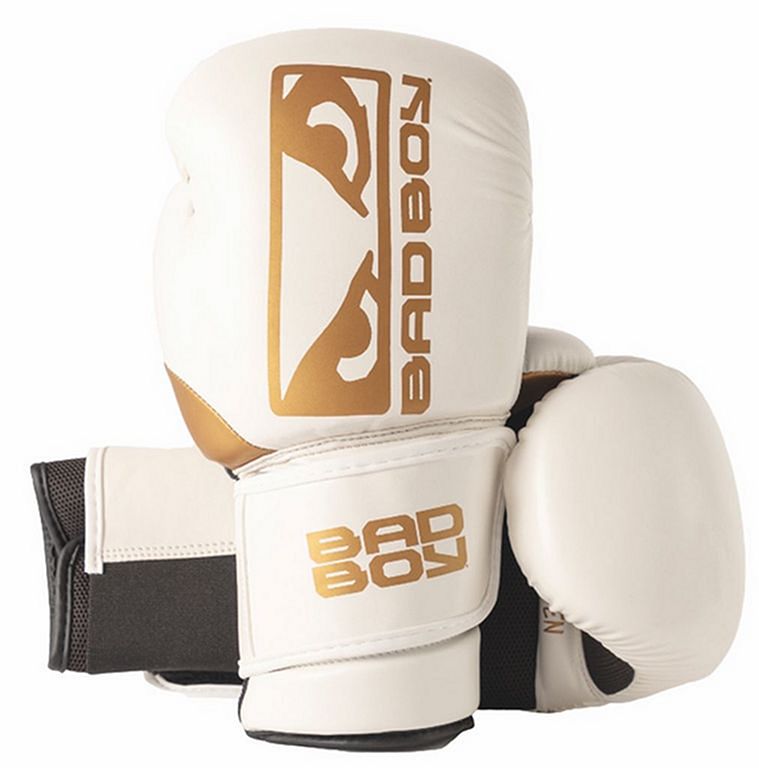 Bad Boy Boxing Gloves Zeus II, White-Gold