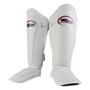 Twins Shin Guards SGL10, Leather, White