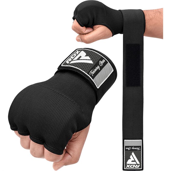 RDX Inner Gloves with 75cm Bandage, Black