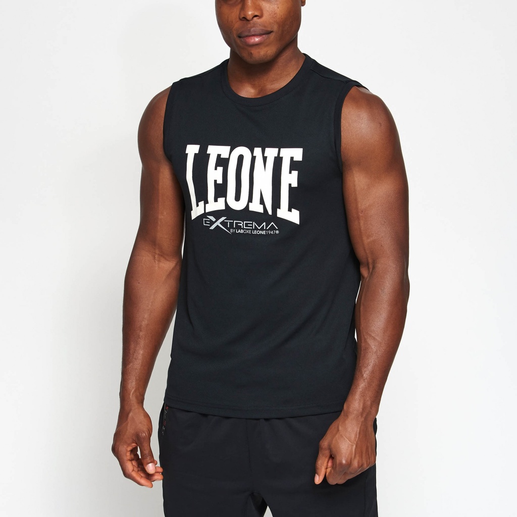 Leone Tank Top Logo, Black